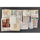 Eight albums of mixed stamp albums.