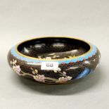 A large Chinese cloisonne fruit bowl, dia. 27cm.