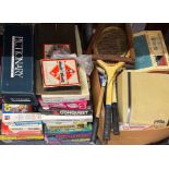 A large quantity of vintage toys and games.
