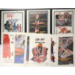 Three framed James Bond 1987 25th Anniversary EON official productions and seven unframed, print