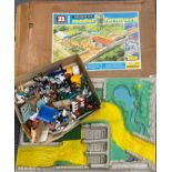 A Britain's limited model farmyard with plastic animals etc.