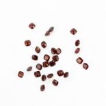 A quantity of unmounted natural garnets, approx. 32.43ct total.