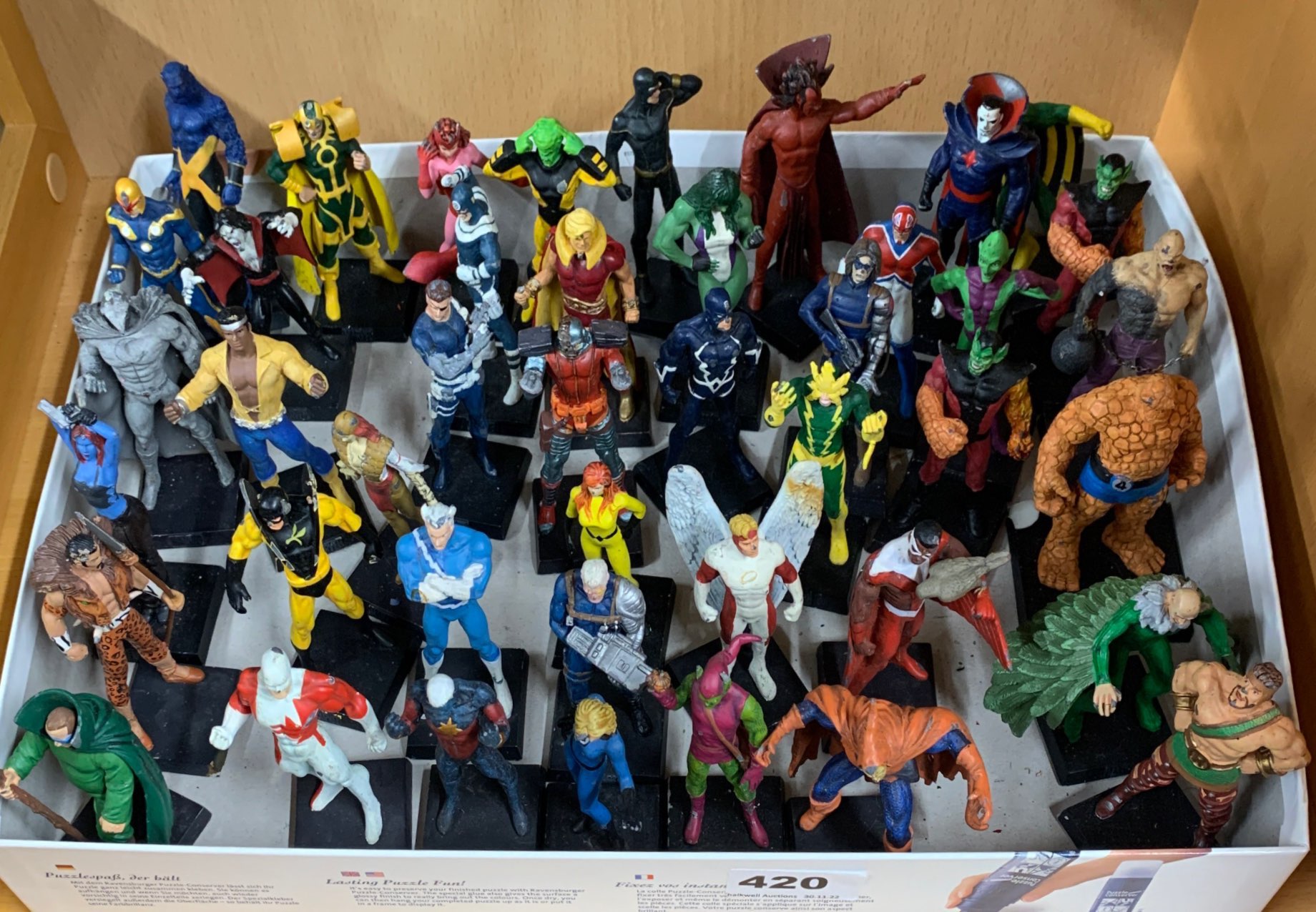 A Collection of hand painted pewter 2009 Marvel figures. - Image 2 of 2