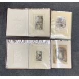 Four albums of mixed engravings.