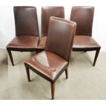 A set of four modern G Plan dining chairs.