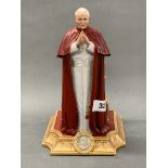 A Danbury Mint composition figure of Pope John Paul II, H. 26cm.