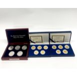 Three boxed sets of American commemorative coins.