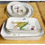 A quantity of Royal Worcester oven to tableware, largets Dia. 34cm.