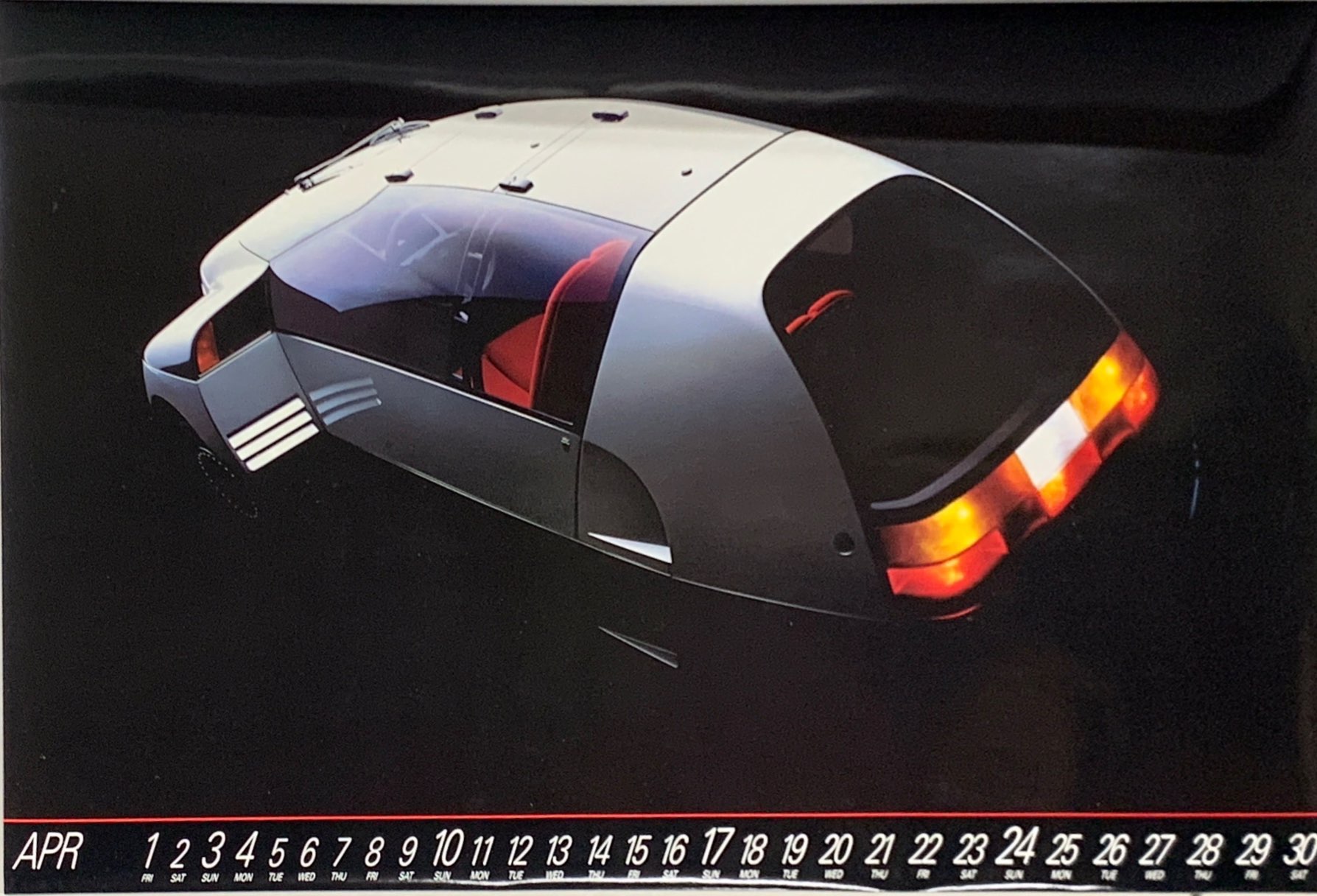 A 1988 Ford motorcar calendar, calendar size 52 x 40cm. - Image 2 of 3