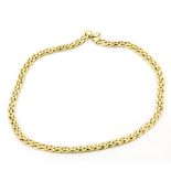 A 9ct yellow gold necklace, a/f.