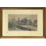 A gilt framed watercolour signed Phil. Osment (flourished between 1900-1930's, lived in