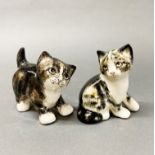 Two small Winstanley ceramic cats, H. 11cm.