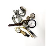 A quantity of vintage watches.