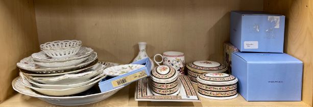 A quantity of 20th century wedgwood, Royal Doulton and other porcelain (some with boxes). Largest