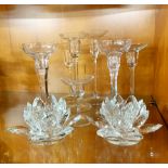 A group of good crystal glassware.