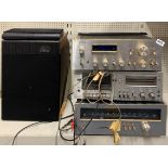 A vintage Pioneer HiFi system and speakers.
