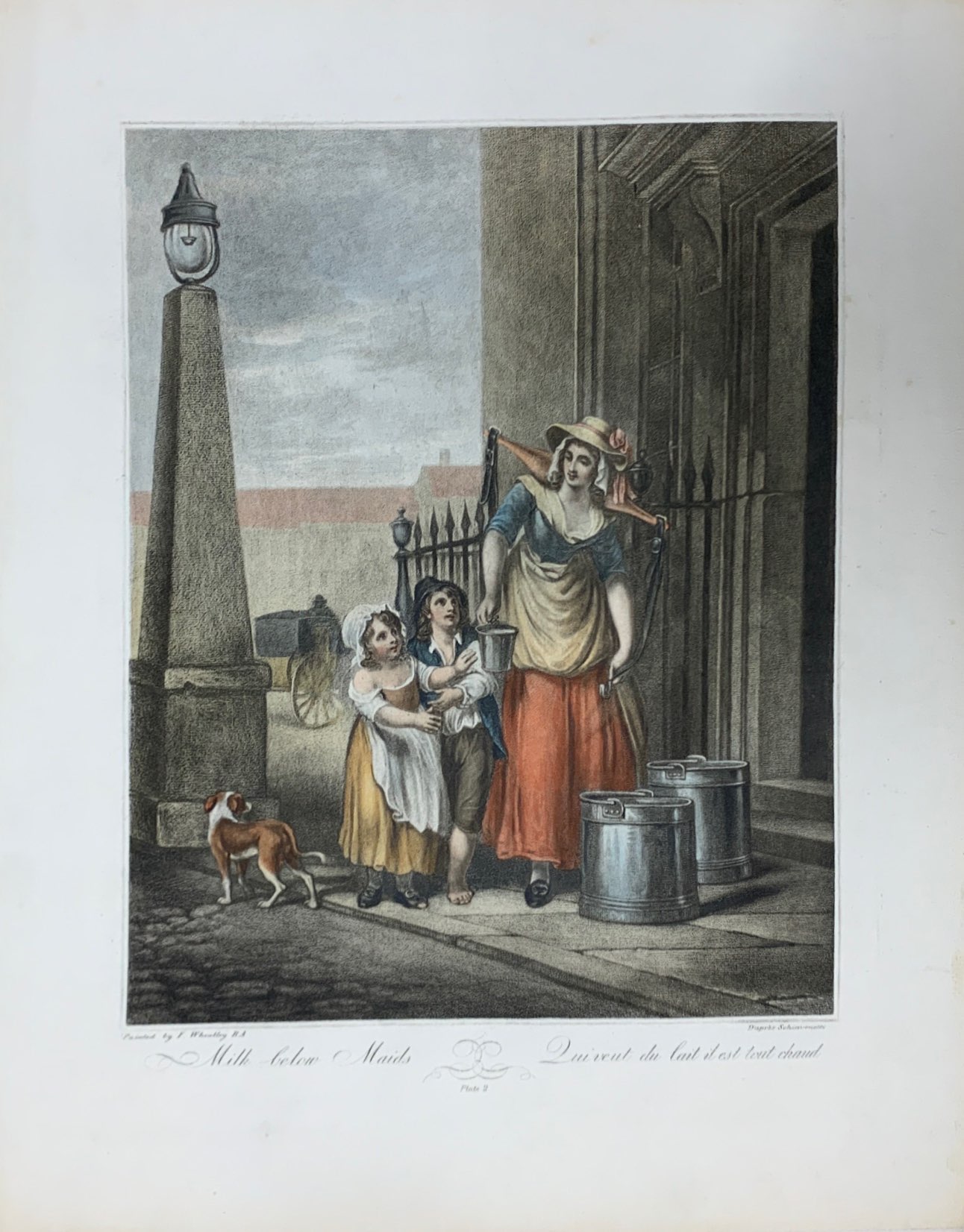 A folio of 13 Cries of London unframed mezzotints after F. Wheatley, 48 x 37cm. - Image 2 of 3