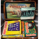 A group of vintage games.