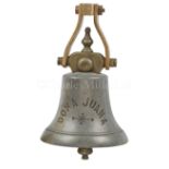 A SHIP'S BELL FOR THE COMPOSITE BARQUE DONA JUANA, BUILT BY CHARLES CONNELL, GLASGOW FOR A.