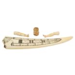 Ø A MARINE IVORY CRIBBAGE BOARD