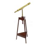 A 2½IN. REFRACTING LIBRARY TELESCOPE BY E. ELLIOTT, LONDON, CIRCA 1980
