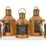 COPPER AND BRASS NAVIGATION LAMPS