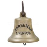 A BELL FROM THE NORSEMAN, LIVERPOOL, EARLY 20TH CENTURY