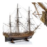 A DETAILED 1:48 SCALE STATIC DISPLAY MODEL OF A 40-GUN FRIGATE DESIGNED BY A.F. CHAPMAN FOR THE