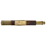 A 2IN. SINGLE-DRAW MARINE TELESCOPE BY RAYMENT, LONDON, CIRCA 1820