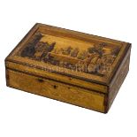 A MARINE STRAW WORK BOX, FRENCH, CIRCA 1830