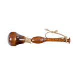 A 19TH CENTURY TREEN SAILOR'S FRIEND