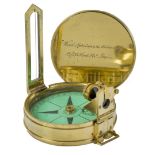 A HAND-HELD BEARING COMPASS BY WEST, CIRCA 1820; together with seven other compasses