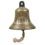 THE SHIP'S BELL FROM THE RAILWAY STEAMSHIP S.S LUTTERWORTH, 1891