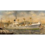 δ ROBERT G. LLOYD (BRITISH, B. 1969) - THE ELLERMAN PASSENGER CARGO SHIP M.V. 'CITY OF POONA'
