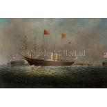 W. W. CHAMP (BRITISH, 19TH-20TH CENTURY) - ROYAL YACHT ‘VICTORIA & ALBERT III’ ATTENDING THE