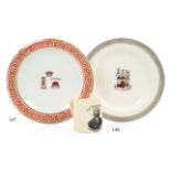 A GEORGE III PORCELAIN DESSERT PLATE, CIRCA 1810