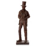 A TERRACOTTA MODEL OF ISAMBARD KINGDOM BRUNEL, POSSIBLY A MAQUETTE BY JAMES BUTLER FOR THE GARDEN...