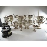 MISCELLANEOUS SILVER YACHTING TROPHIES