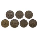 A COLLECTION OF ADMIRAL VERNON 'FORT CHAGRES' MEDALS, 1739-1741