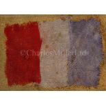 A TRAFALGAR FLAG FRAGMENT FROM LORD NELSON'S FUNERAL, 1805/6