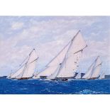 δ JAMES MILLER (BRITISH, 1962-) - LES VOILES DE ST. TROPEZ; 'MARIQUITA,' 'TUIGA' AND 'THE LADY