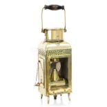 A STORM LANTERN BY BULPITT & SONS, BIRMINGHAM, CIRCA 1916