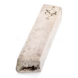 A DUTCH EAST INDIA COMPANY (V.O.C.) SILVER INGOT SALVAGED FROM THE ROOSWIJK CARGO, CIRCA 1739