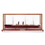 A 1:48 SCALE STATIC DISPLAY MODEL OF THE CUNARD LINE’S S.S. SERVIA [1881]