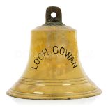 THE SHIP'S BELL FROM THE ROYAL MAIL LINER LOCH GOWAN