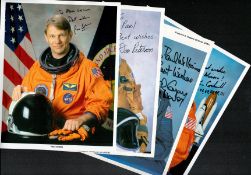 Space collection includes 14 signed photos and signatures pieces some original NASA names such as