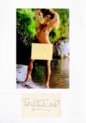 Brigitte Bardot 12x8 signature piece includes vintage album page signature and a naked glamour