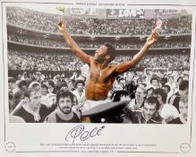 PELE Handsigned 20x16in size. Colourised Print. Limited Edition 75/100. Sporting Legends,