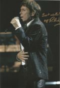 Legendary singer Cliff Richard signed 12x8 colour photo. Sir Cliff Richard OBE is an English singer,