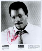 Carl Weathers signed Action Jackson 10x8 black and white promo photo. Good condition. All autographs